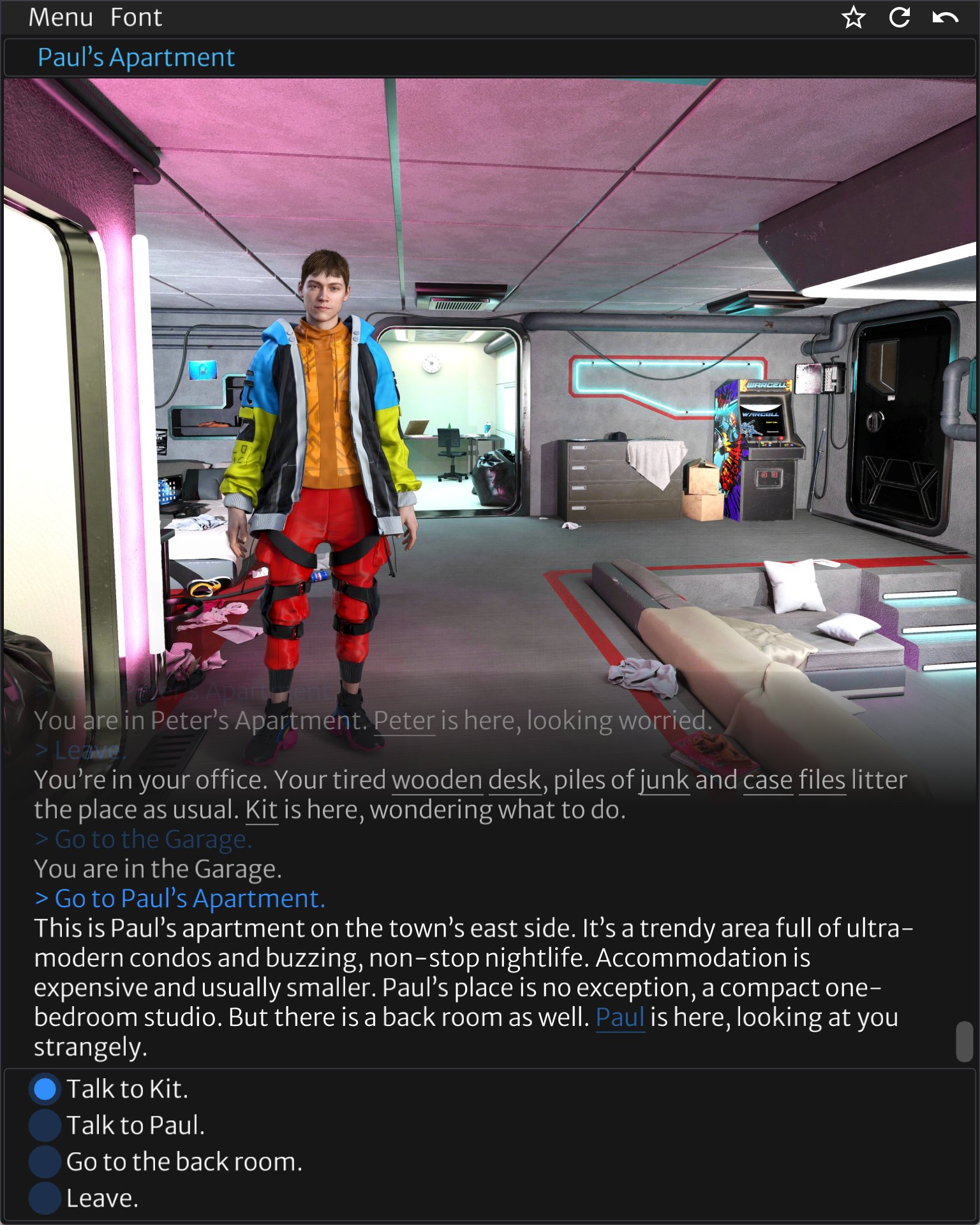 Neon Horizon dialogue